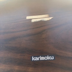 カリモク　ラウンドテーブル　ダイニングテーブルの画像