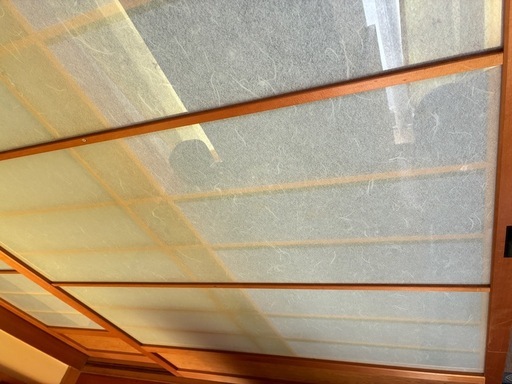 【大型建具開口幅189cm】引き違い戸2枚組　ガラス　和紙風　古民家再生　DIY　