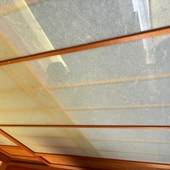 【大型建具開口幅189cm】引き違い戸2枚組　ガラス　和紙風　古民家再生　DIY　の画像