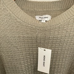 #MONO-MART ベージュ #半袖ニット #Lサイズの画像