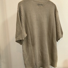 #MONO-MART ベージュ #半袖ニット #Lサイズの画像