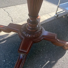 ダイニングテーブル　木製円卓　直径90  配達可能の画像