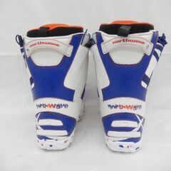 札幌市 清田区 north wave スノーボードブーツ スノボ 靴 メンズ ホワイト×レッド×ブルー 25.5㎝の画像