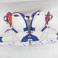 札幌市 清田区 north wave スノーボードブーツ スノボ 靴 メンズ ホワイト×レッド×ブルー 25.5㎝の画像