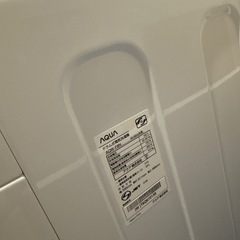 美品 洗濯機 Aquaドラム式洗濯機 美品 AQW-F8N-Wの画像