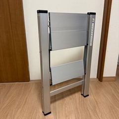 ◆美品◆キングラック(Kingrack)アルミ踏台 脚立2段 天板幅広 軽量 　の画像