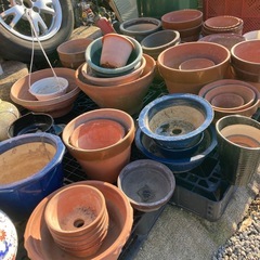 素焼き 植木鉢の画像