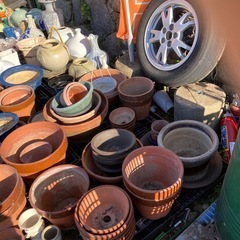 素焼き 植木鉢の画像