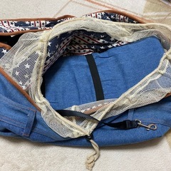 ドッグスリング　ジーンズ　カバン　デニム　犬猫　抱っこ紐の画像
