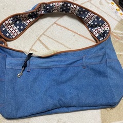 ドッグスリング　ジーンズ　カバン　デニム　犬猫　抱っこ紐の画像
