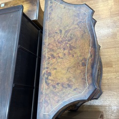 アンティークキャビネット 程度B ブラウン 花柄【取りに来れる方限定】の画像