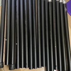 Soomloomアルミポール テント･タープ設営用 A6061アルミニウム 外径33mm ４節連結 1本/2本入り を２セット全4本 の画像