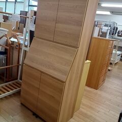 ★リユースのサカイつくば店★TK7614  折り畳みデスク ナチュラル H180×D43～85×W80 クリーニング済みの画像