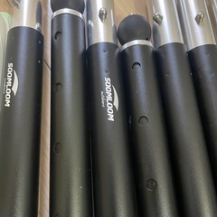Soomloomアルミポール テント･タープ設営用 A6061アルミニウム 外径33mm ４節連結 1本/2本入り を２セット全4本 の画像