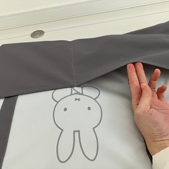 ベビーベッド　ミッフィー　コンパクトベッド　防水シーツ付きの画像