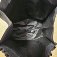 黒 フリル付き トートバッグ レディース おしゃれ かわいい 軽量 ハンドバッグ エコバッグの画像