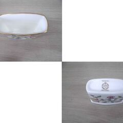 MINTON HADDON HALL ミントン ハドンホール ミニトレイ&ナプキンスタンドセット 花柄 USED品 苫小牧西店の画像