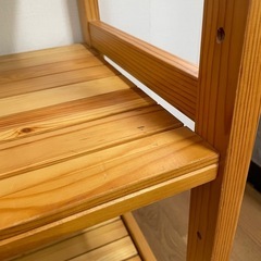 【受け渡し予定者決定済み】汚れ・シミあり 木製オープンシェルフ（ラック） 倉庫整理・ガレージ・DIY素材などに！可動棚の画像