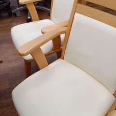 ★リユースのサカイ水戸店★ダイニング4点セットナチュラルH70×D80×W135クリーニング済みMT6611の画像