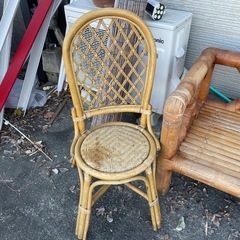 【交渉中】籐のイスあげます。の画像