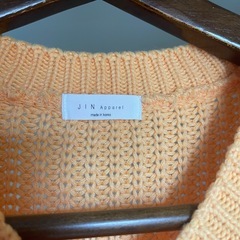 韓国⭐︎ニットベスト　オレンジ　美品の画像