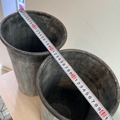 什器　シャビィ　フラワーポット2個セットの画像