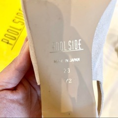 プールサイド ヒール7cm シャンパンゴールド 23cmの画像