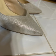 プールサイド ヒール7cm シャンパンゴールド 23cmの画像