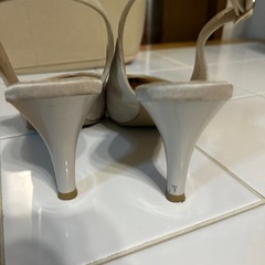 プールサイド ヒール7cm シャンパンゴールド 23cmの画像