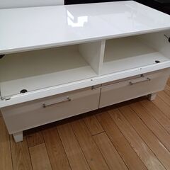 ★リユースのサカイつくば店★TK7618 マルミツ TV台 ホワイト H60×D55×W105 クリーニング済みの画像