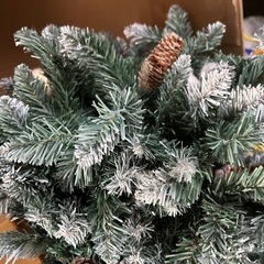タンスのゲン　クリスマスツリー 150cm 雪化粧 クリスマス ツリーの画像