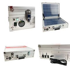 ほぼ未使用『発電バリバリくん』ポータブルソーラー蓄電池 非常用電源 アウトドアの画像