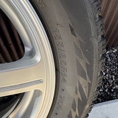 スタッドレスタイヤ＆ホイール4本セット　155/65 R14 軽自動車に最適！の画像