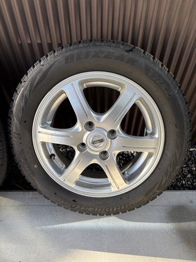 スタッドレスタイヤ＆ホイール4本セット　155/65 R14 軽自動車に最適！