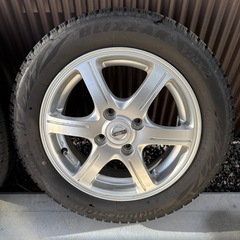スタッドレスタイヤ＆ホイール4本セット　155/65 R14 軽自動車に最適！の画像