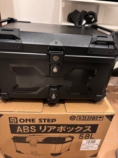 【新品未使用】ABSリアボックス58L　ブラック  バイク用