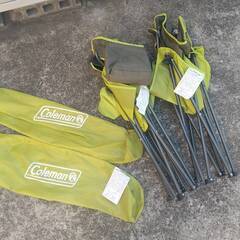 coleman　コールマン　QUAD CHAIR　チェア　クーラーバッグポケット・サイドポケット・ドリンクホルダー・専用収納袋付　２setの画像