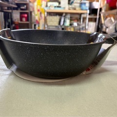 【新品未使用】いため鍋 24cm／IH・ガス火対応 ND-4636 ダイヤモンドマーブル ディープパン ③の画像