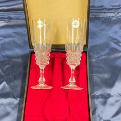 24%LEAD CRYSTAL ペアクリスタルグラス／箱付き／未使用の画像