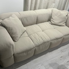 12/15まで40,000円off　140,000円→100,000円⭐︎　モダンブロック型ソファー　3人掛け　お洒落　ソファーの画像