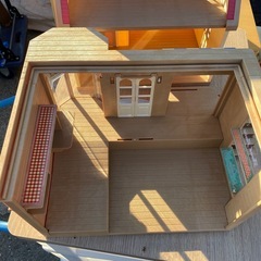 中古　シルバニア　ファミリー　きいちご林のかわいいお家　森のマーケット　セットの画像