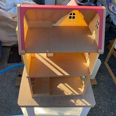 中古　シルバニア　ファミリー　きいちご林のかわいいお家　森のマーケット　セットの画像