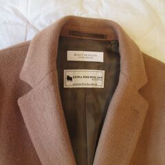 ユナイテッドアローズ　チェスターコート　ファインウール　120's　カシミヤタッチの画像