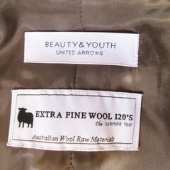 ユナイテッドアローズ　チェスターコート　ファインウール　120's　カシミヤタッチの画像