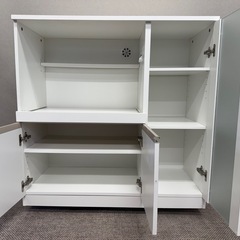 ★美品★ ニトリ　レンジ台(フォルムN RE9090G WH）の画像