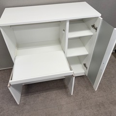 ★美品★ ニトリ　レンジ台(フォルムN RE9090G WH）の画像