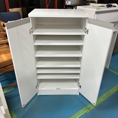 キッチン棚　シューズクロークにも　白い棚（商品番号14889）の画像