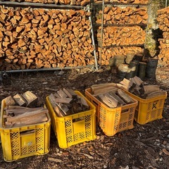 すぐに売り切れましたので
追加製作しました、二晩分 テント用薪ストーブ薪の画像