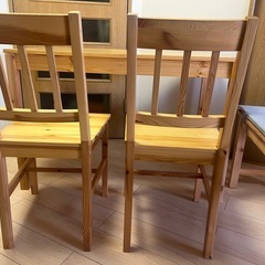 ダイニングテーブル ダイニング4点セット 4人掛け 幅108 天然木パイン材 ベンチタイプ テーブル＆チェア ナチュラル ソフィア 4点セットの画像