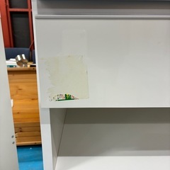 白いレンジ台　ゴミストッカーにも　（商品番号14888）の画像